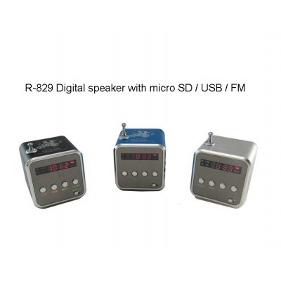 Digital Speaker with Micro SD/ USB/ FM