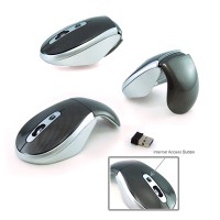 2.4G Foldable Wireless Optical Mouse With E-Button