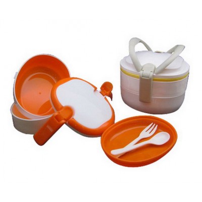 Lunch Box with Fork & Spoon